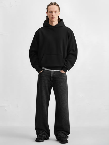 Heavyweight Oversized Hoodie (Black)