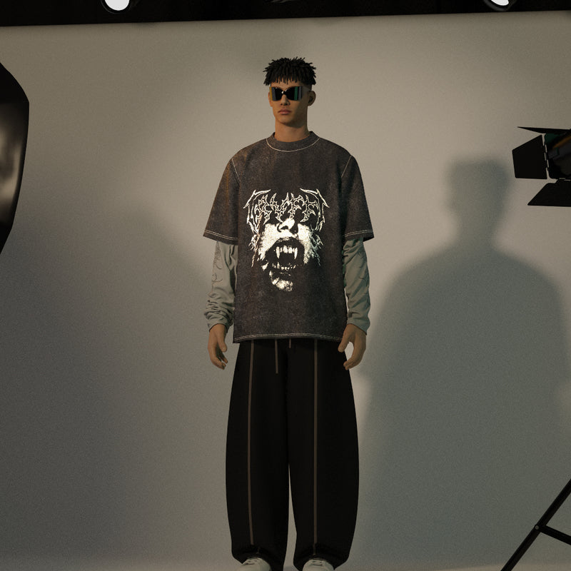 The Scar Full Sleeved Oversized Tee