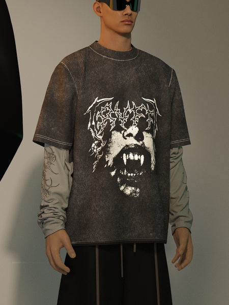 The Scar Full Sleeved Oversized Tee