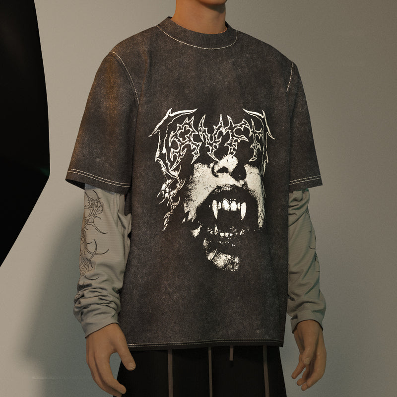 The Scar Full Sleeved Oversized Tee