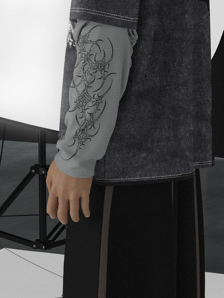 The Scar Full Sleeved Oversized Tee